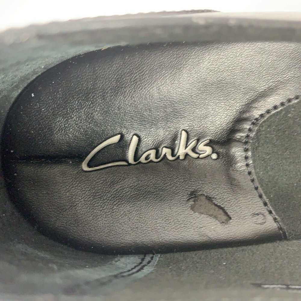 Clarks 84633 Blue Leather Slip On Loafer Wm Sz 7N - Picture 9 of 10